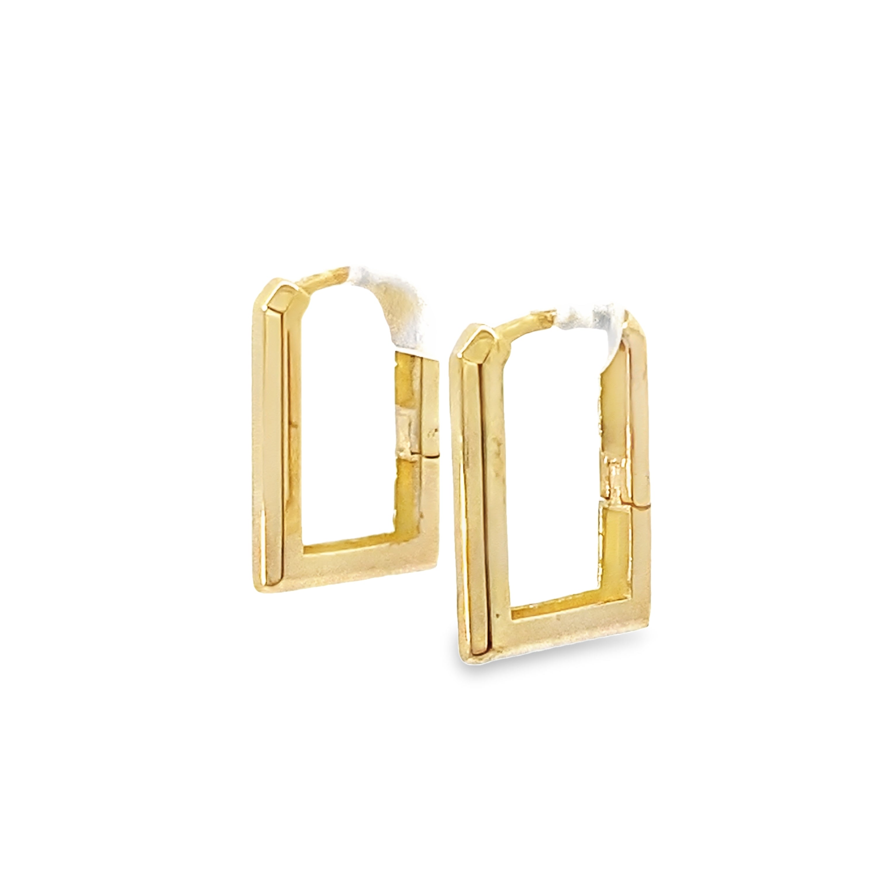 14K Yellow Gold Medium Hoops Earrings 1.5Dwt