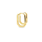 14K Yellow Gold Medium Hoops Earrings 1.5Dwt
