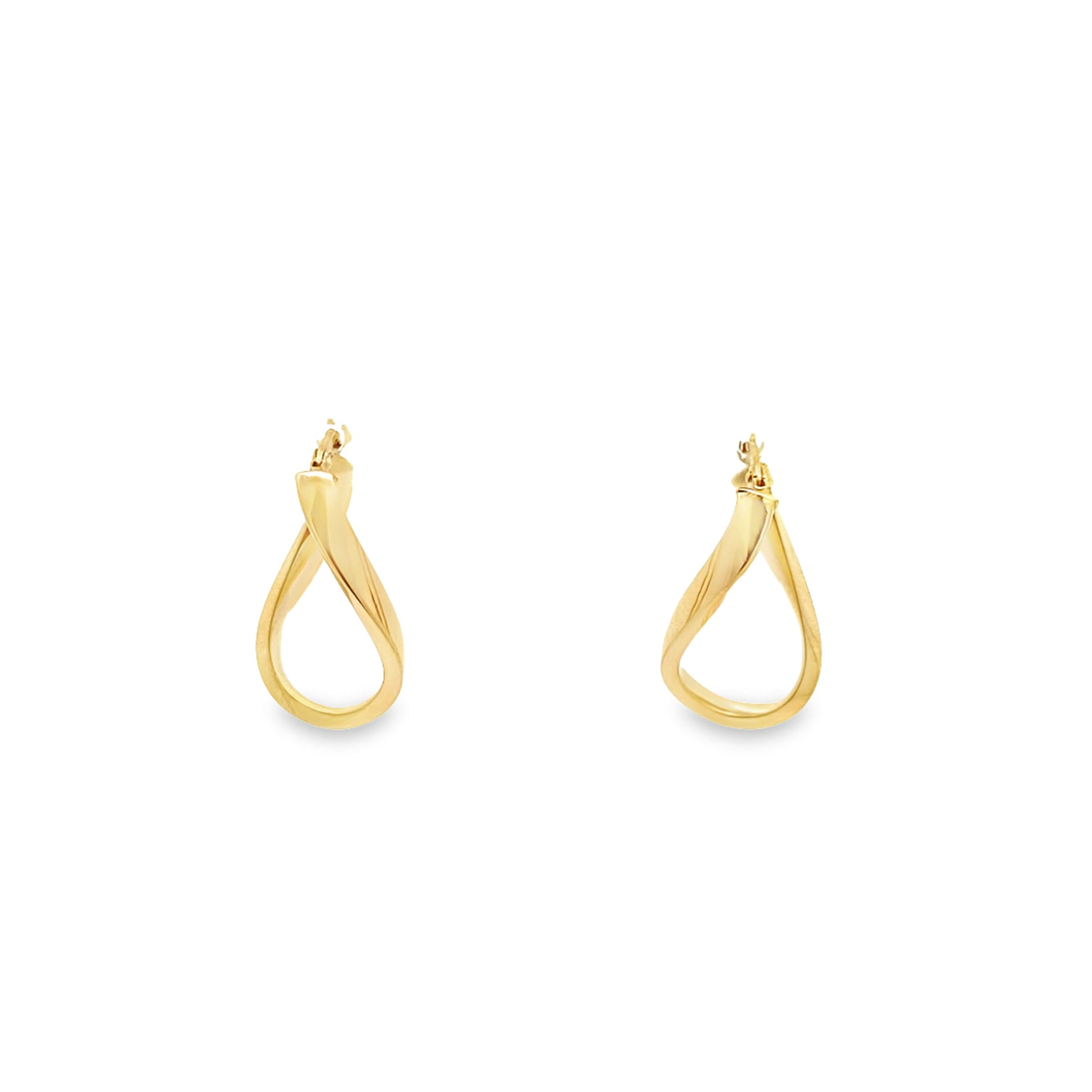 10K Yellow Gold  Medium Hoop Earrings 1.1Dwt