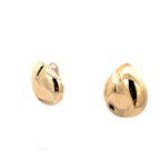 14K Yellow Gold Omega Back Earrings
