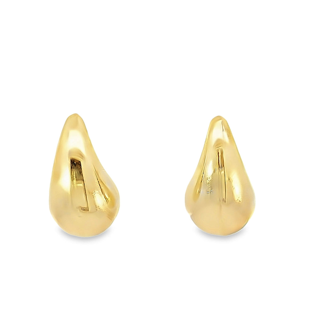 14K  Yellow Gold Small Tear Drop Style Earrings 1.5Dwt