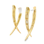 14K Yellow Gold Fancy Earrings 2.0Dwt
