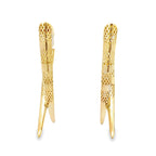 14K Yellow Gold Fancy Earrings 2.0Dwt