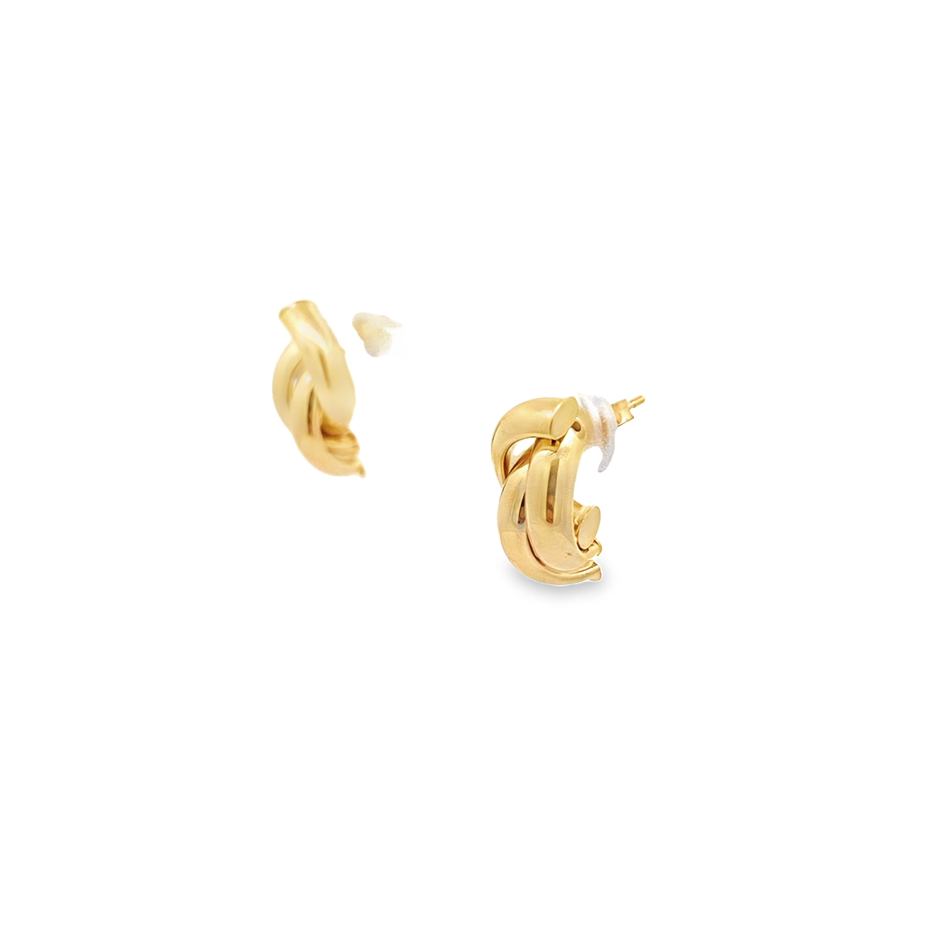 10K Yellow Gold Fancy Stud Earrings 1.6Dwt