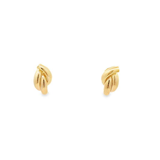 10K Yellow Gold Fancy Stud Earrings 1.6Dwt