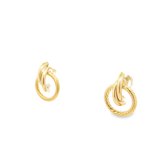 10K Yellow Gold Fashion Earrings 0.9Dwt