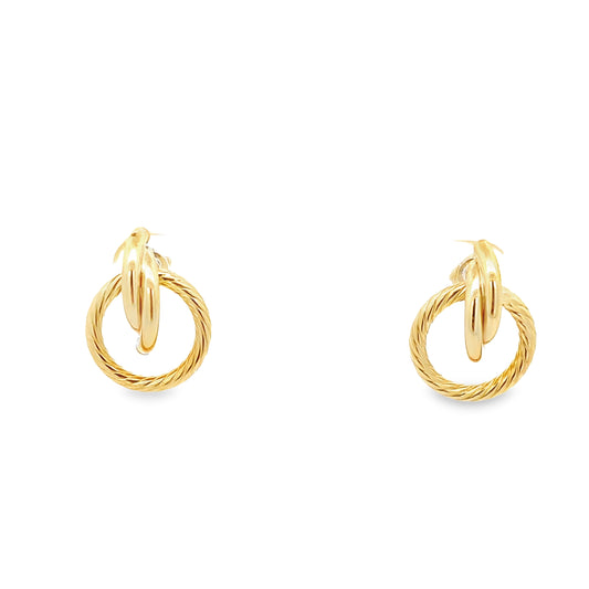 10K Yellow Gold Fashion Earrings 0.9Dwt