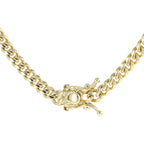 10K Yellow Gold Triple Clasp Cuban Link Chain 4Mm 24In 19.6Dwt/30.5G