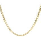 10K Yellow Gold Triple Clasp Cuban Link Chain 4Mm 24In 19.6Dwt/30.5G