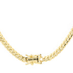 10K Yellow Gold Triple Clasp Cuban Link Chain 5Mm 24In 27.4Dwt/42.6G