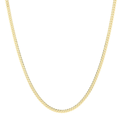 10K Yellow Gold Triple Clasp Cuban Link Chain 5Mm 24In 27.4Dwt/42.6G