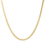 14K Yellow Gold Triple Clasp Cuban Link Chain 4Mm 24In 19.4Dwt