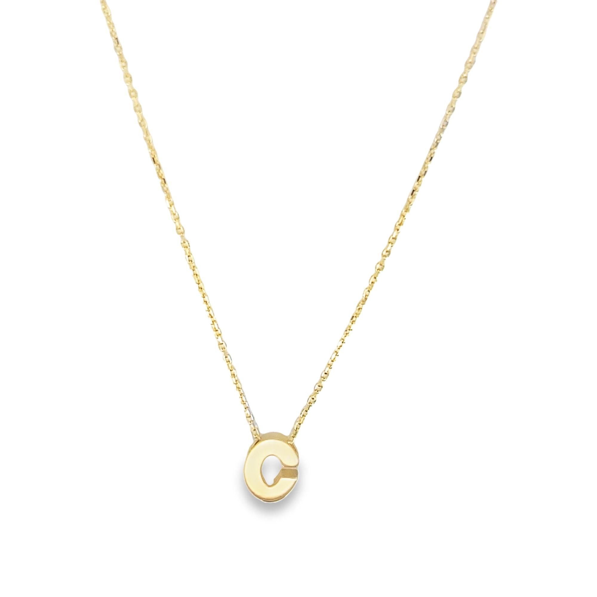 8392IST Gold Necklace Letter 