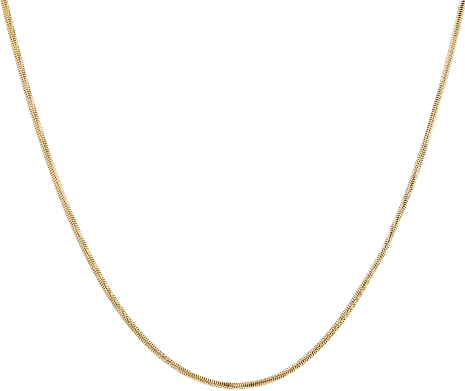 14K Yellow Gold Omega Link Necklace 20In 5.9Dwt