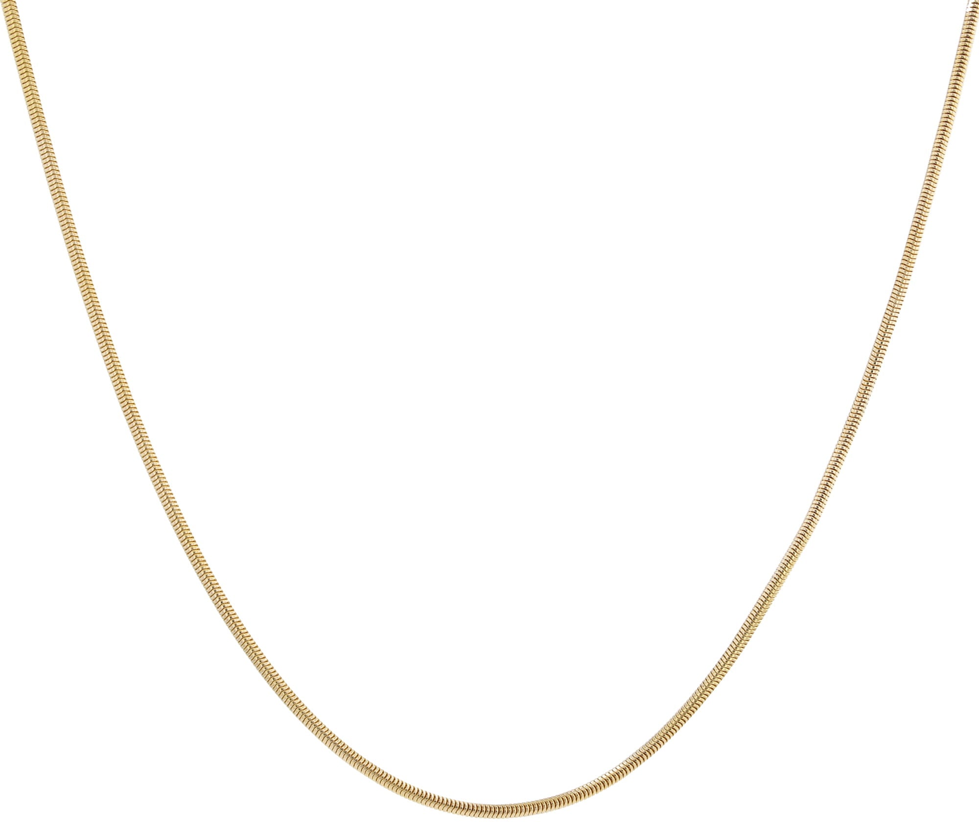 14K Yellow Gold Omega Link Necklace 20In 5.9Dwt