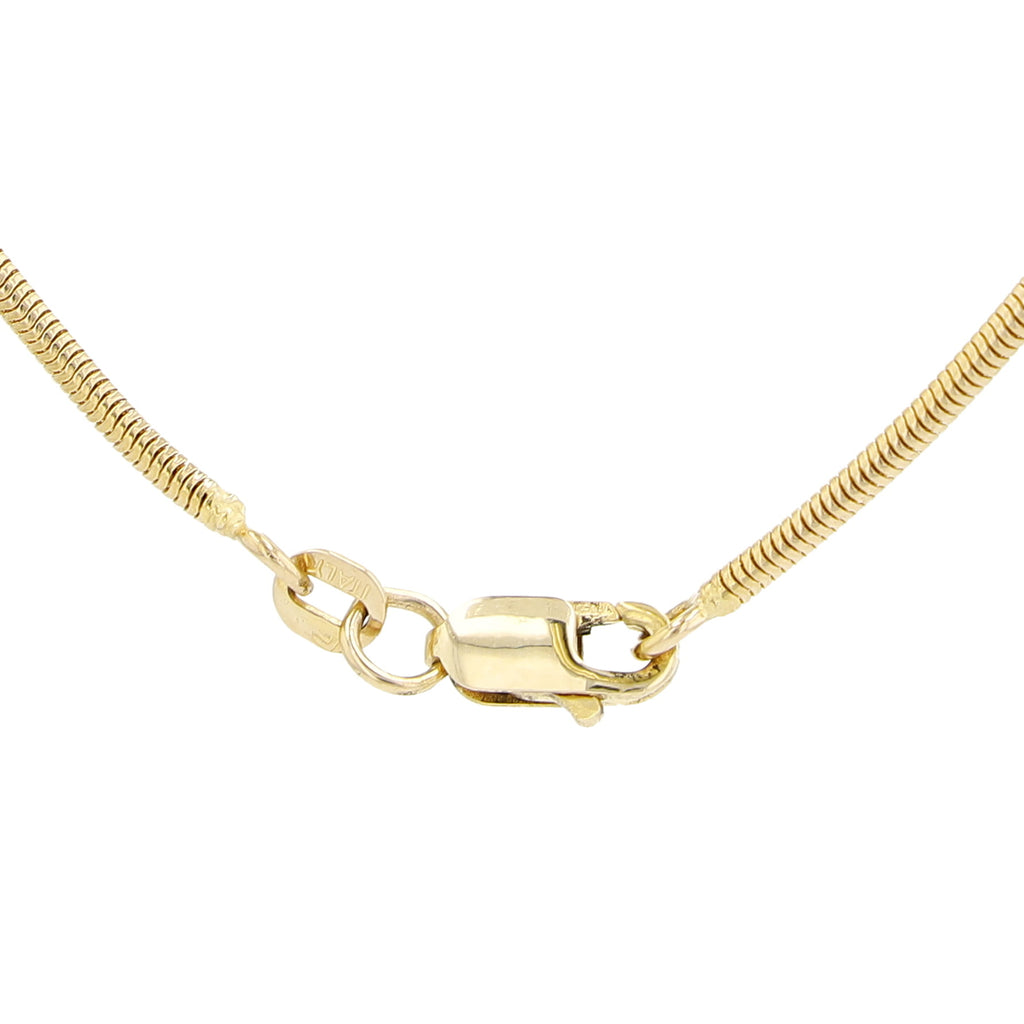 14K Yellow Gold Omega Link Necklace 20In 5.9Dwt