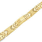 14K Yellow Gold Fancy Link Necklace 18In 23.9Dwt