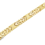14K Yellow Gold Fancy Link Necklace 18In 23.9Dwt