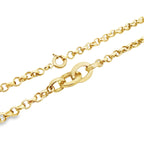 14K Yellow Gold Rolo Link Necklace 18In 6.1Dwt