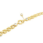 10K Yellow Gold Free Form Link Necklace 17.5In 11.3Dwt