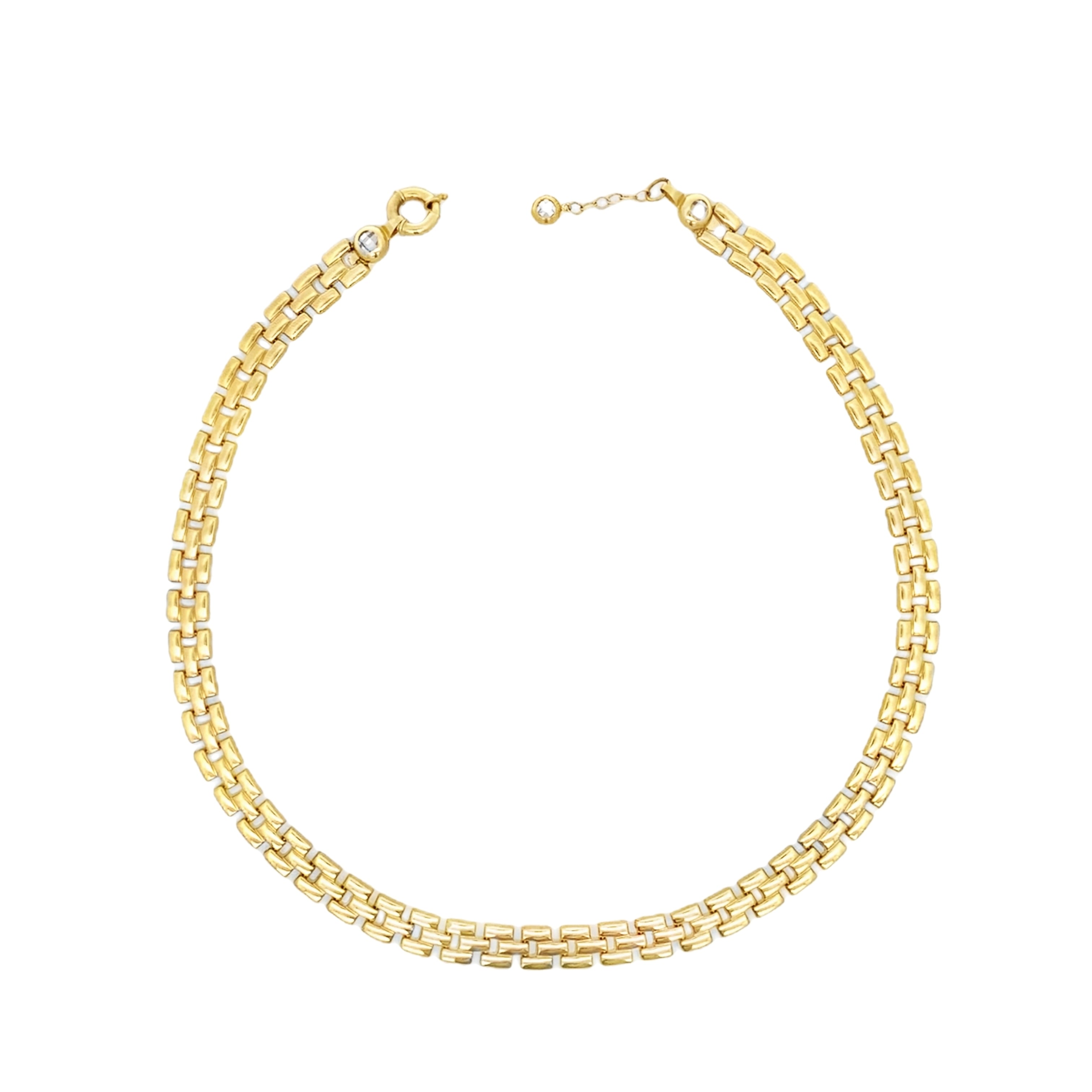 10K Yellow Gold Fancy Link Necklace 15.5In 11.0Dwt
