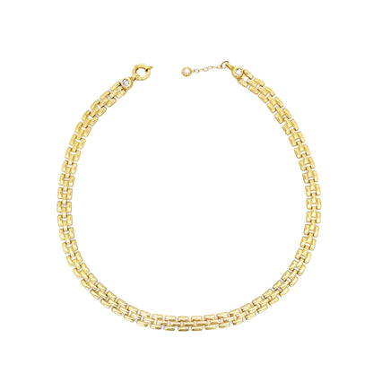 10K Yellow Gold Fancy Link Necklace 15.5In 11.0Dwt