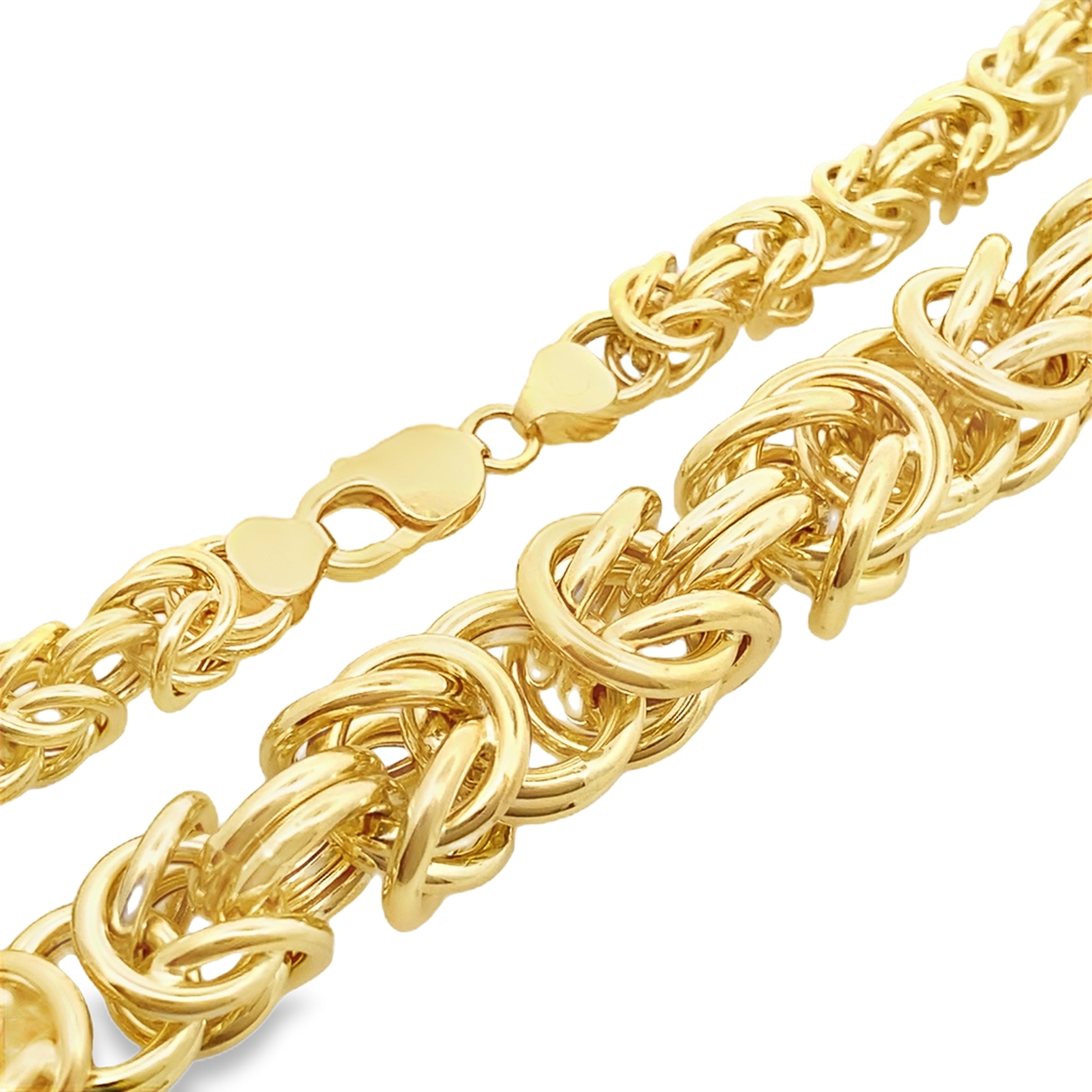 10K Yellow Gold Free Form Link Necklace 18In 24.6Dwt