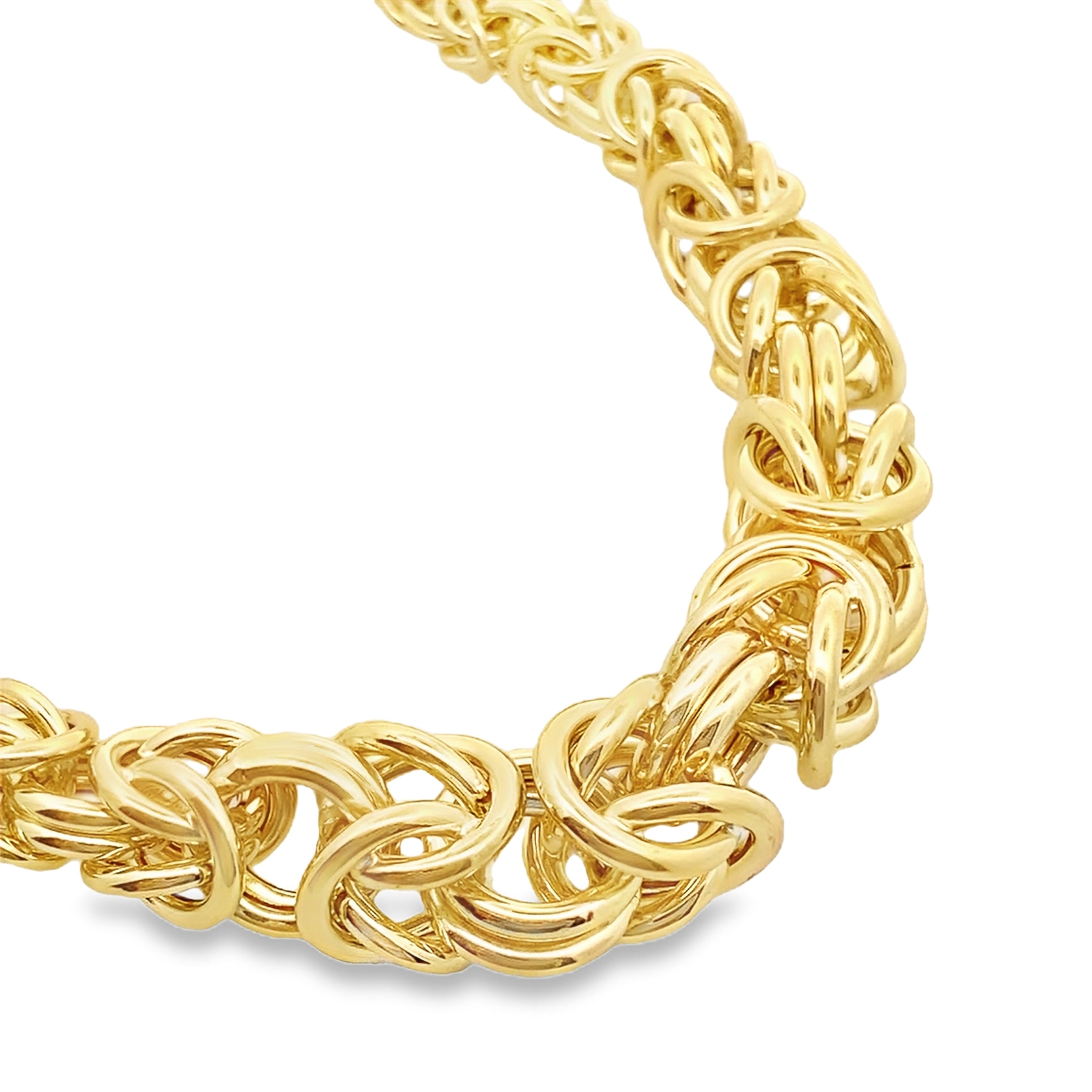 10K Yellow Gold Free Form Link Necklace 18In 24.6Dwt