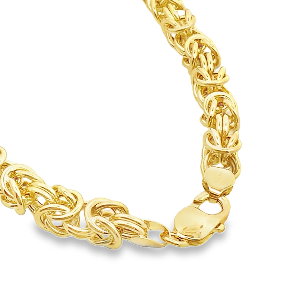 10K Yellow Gold Free Form Link Necklace 18In 24.6Dwt