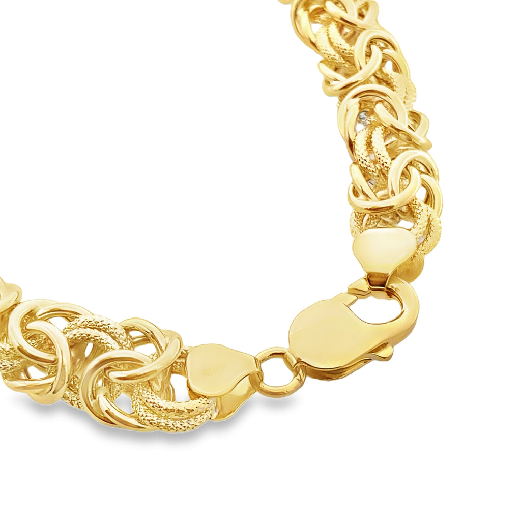 10K Yellow Gold Free Form Link Necklace 18In 25.2Dwt