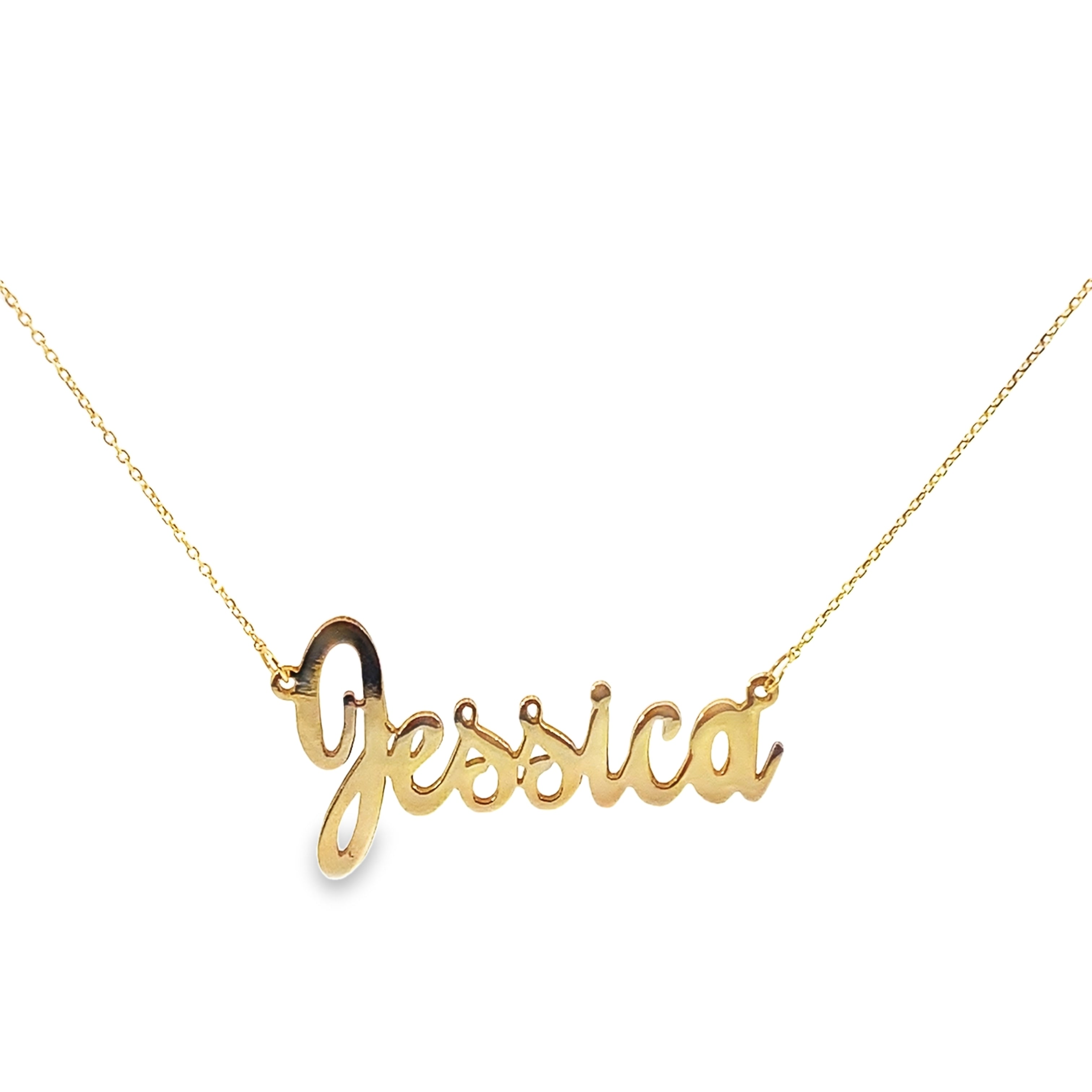 14K Nameplate Necklace