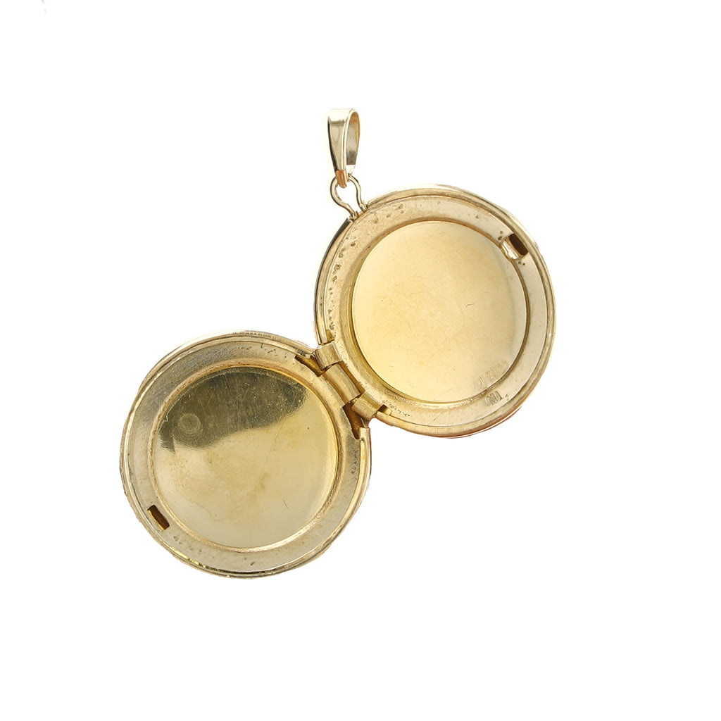 14K Yellow Gold Reliquary Pendant 1.8Dwt