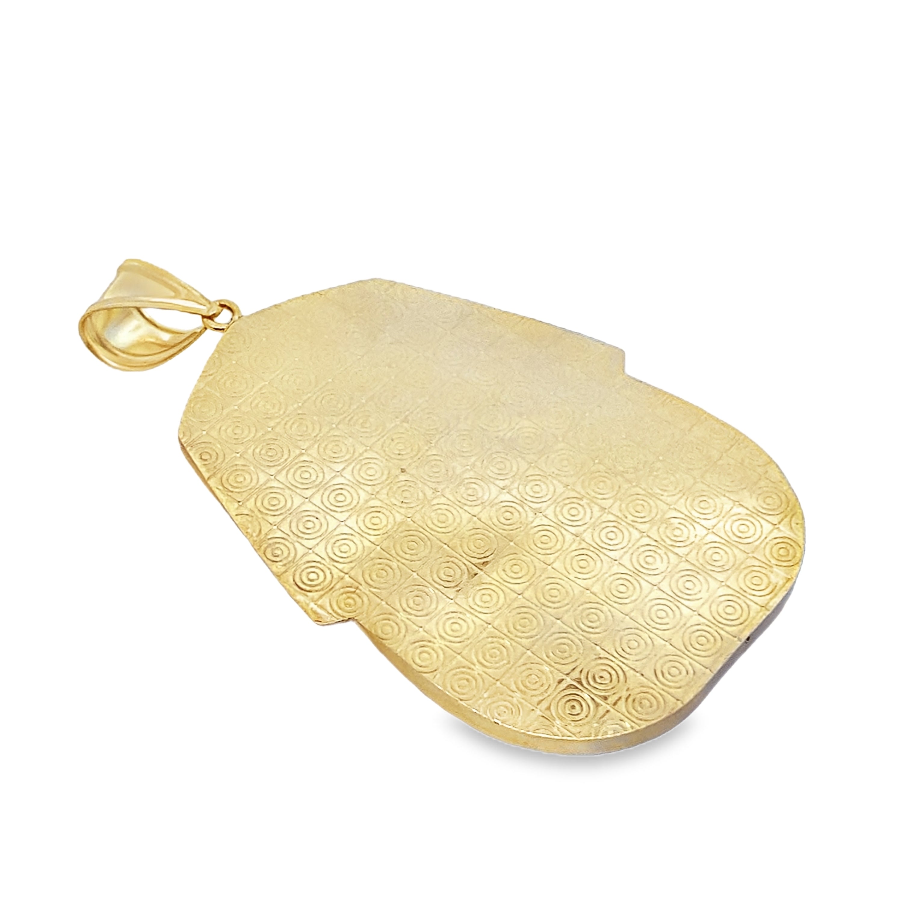 14K Two Tone Gold Pharaoh Pendant 7.4Dwt