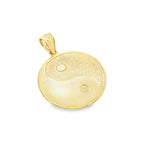 10K Yellow Gold Yin & Yang Pendant 0.8Dwt