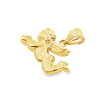 10K Yellow Gold Angel Guadian Pendant 0.8Dwt