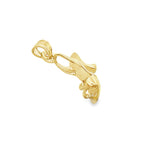 10K Yellow Gold Shoe Pendant 0.8Dwt