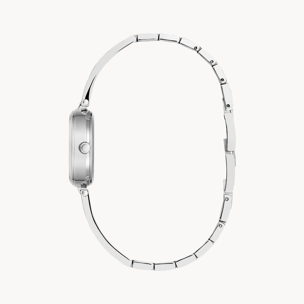 Silver-Tone Dial Stainless Steel Bangle Modern 43L211