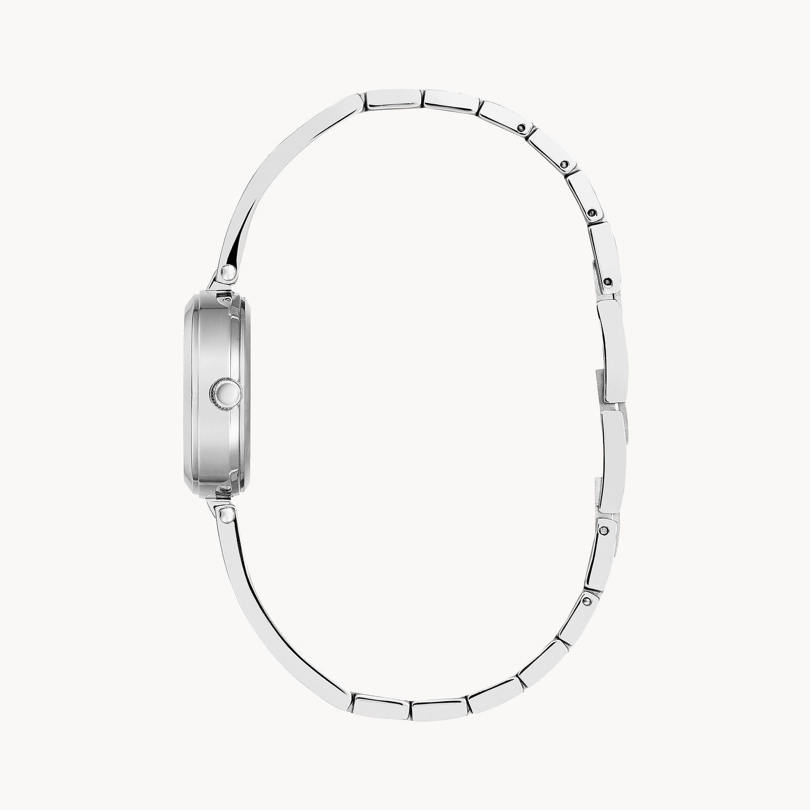 Silver-Tone Dial Stainless Steel Bangle Modern 43L211