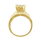 1.15Ctw 10K Yellow Gold Diamond Engagement Ring Size 7 2.9Dwt