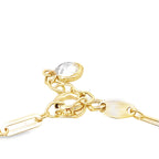 14K Yellow Gold Paperclip & Butterfly Link Bracelet 7In 1.2Dwt