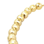 14K Yellow Gold 5Mm Faceted Bead Bolo Bracelet 6.0Dwt