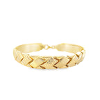 14K Yellow Gold Woven Stampado Link Bracelet 7.5In 7.2Dwt
