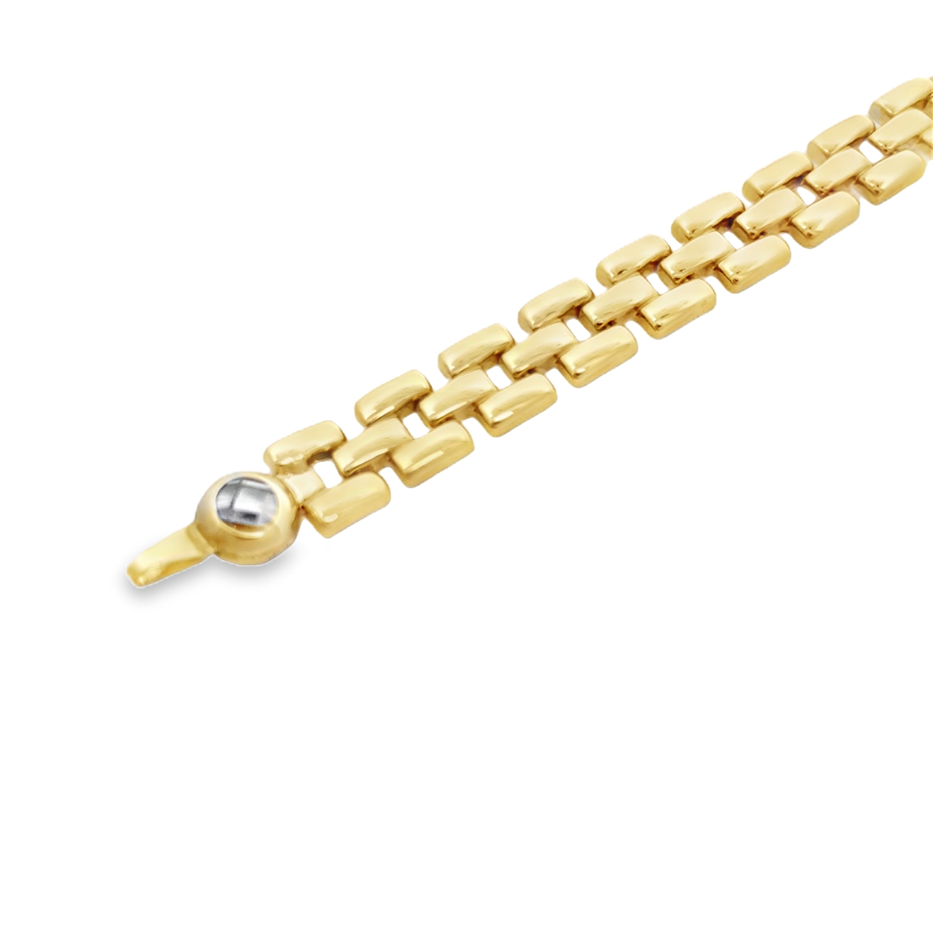 14K Yellow Gold  Fancy Link Bracelet 7.5In 6.3Dwt