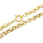 10K Yellow Gold Rolo Link Bracelet 4Mm 7In 3.4Dwt