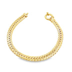 10K Yellow Gold Miami Herringbone Bracelet 7Mm 7.25In 5.6Dwt