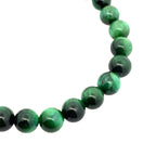 Green Tiger's Eye 8Mm Stretch 25 Bead Bracelet 8.2In
