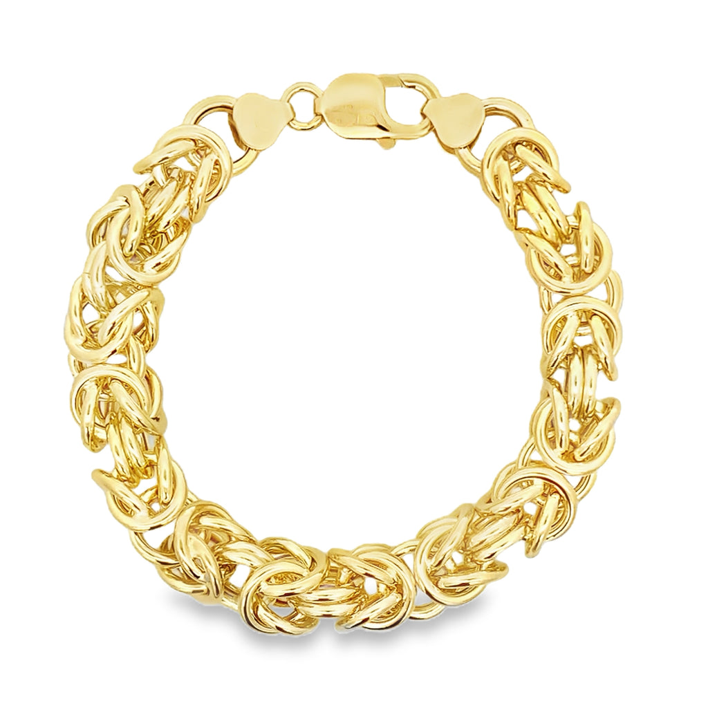 10K Yellow Gold Free Form Link Bracelet 7.75In 10.8Dwt