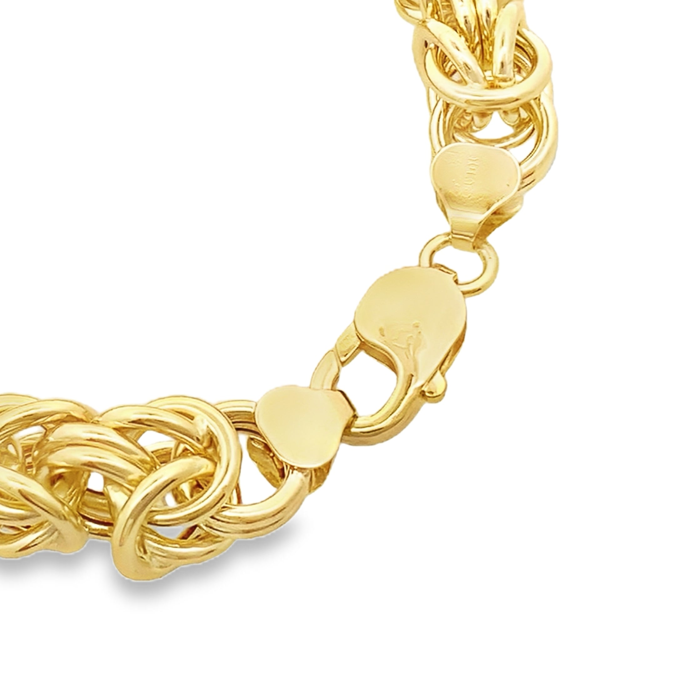 10K Yellow Gold Free Form Link Bracelet 7.75In 10.8Dwt