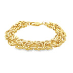 10K Yellow Gold Free Form Link Bracelet 7.75In 10.4Dwt