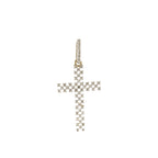 0.10Ctw 10K Yellow Gold Diamond Cross Pendant 0.9Dwt